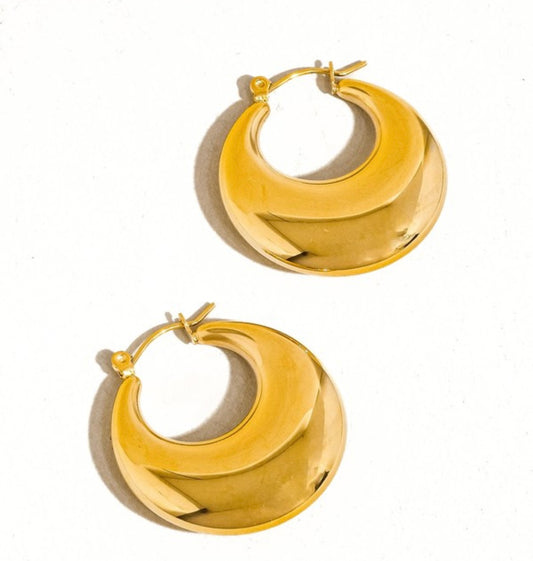 Round Hoop Earrings